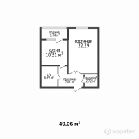 ЖК Мангелик — 1-ком 49,1 м² (null)