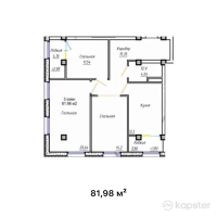 ЖК Astoria — 3-ком 82 м² (от 33,611,800 тг)