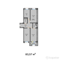 ЖК Astoria — 3-ком 83.6 м² (от 34,263,700 тг)