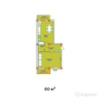 ЖК Latifa — 1-ком 60 м² (от 18,000,000 тг)