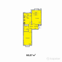 ЖК Park Avenue — 2-ком 66.7 м² (от 34,801,740 тг)