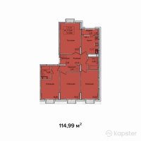 ЖК Park Avenue — 4-ком 115 м² (от 63,244,500 тг)