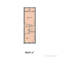 КД London — 2-ком 58,9 м² (null)