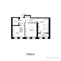КД London — 2-ком 77,5 м² (null)