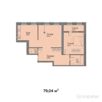 КД London — 2-ком 79 м² (null)