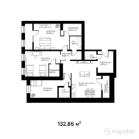 КД London — 4-ком 132,9 м² (null)