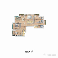 ЖК Магнат — 4-ком 180.4 м² (от 51,414,000 тг)