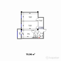 ЖК Самал — 2-ком 71 м² (от 21,997,600 тг)