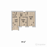 ЖК Lagyltas — 2-ком 61 м² (от 17,080,000 тг)