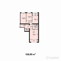 ЖК The Boon — 3-ком 128.9 м² (от 30,279,750 тг)