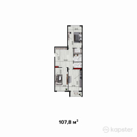 ЖК Monaco — 2-ком 107.8 м² (от 35,035,000 тг)