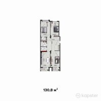 ЖК Monaco — 3-ком 130.8 м² (от 42,510,000 тг)