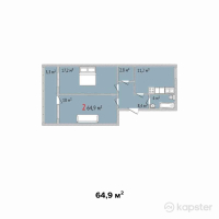 ЖК Suigen-Sai — 2-ком 64.9 м² (от 20,703,100 тг)
