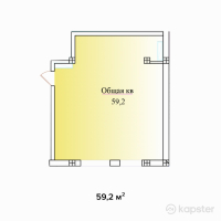 ЖК La Grace — 1-ком 59.2 м² (от 29,600,000 тг)