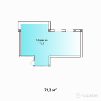 ЖК La Grace — 2-ком 71.3 м² (от 35,650,000 тг)