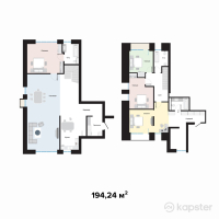 Kings Land Residence — 5-ком 194.2 м² (от 135,968,000 тг)