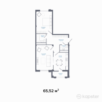 ЖК Millennium Park — 2-ком 65.5 м² (от 28,697,760 тг)