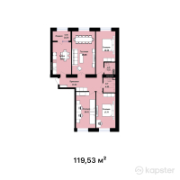 ЖК Zaman — 4-ком 119.5 м² (от 47,692,470 тг)