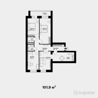 ЖК Geneva — 4-ком 101.9 м² (от 30,570,000 тг)