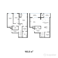 ЖК Silver Hills — 5-ком 193.5 м² (от 116,100,000 тг)