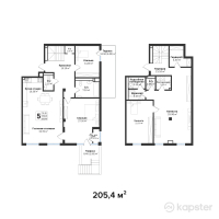 ЖК Silver Hills — 5-ком 205.4 м² (от 123,240,000 тг)