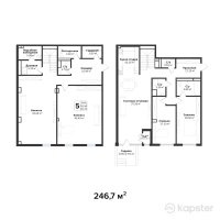 ЖК Silver Hills — 5-ком 246.7 м² (от 148,020,000 тг)