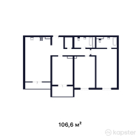 ЖК Atlant — 4-ком 106.6 м² (от 32,832,800 тг)