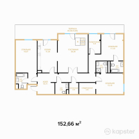 ЖК Alma Tau Residence — 4-ком 152.7 м² (от 152,660,000 тг)