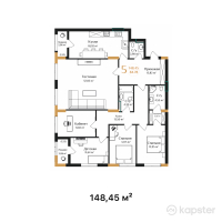 ЖК AB-Residence — 4-ком 148.5 м² (от 86,101,000 тг)