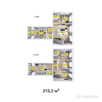 ЖК Бруклин — 5-ком 213.2 м² (от 95,940,000 тг)