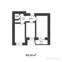 ЖК Бастау — 2-ком 60.3 м² (от 14,783,300 тг)