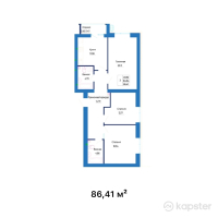 ЖК Dastur — 3-ком 86,4 м² (null)