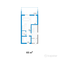 ЖК City Villa — 2-ком 65 м² (null)