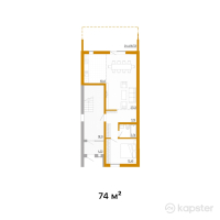 ЖК City Villa — 2-ком 74 м² (null)