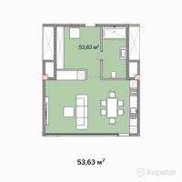 ЖК Koksay Village — 1-ком 53,6 м² (null)