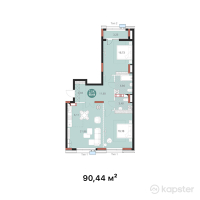 ЖК Mangilik Park — 3-ком 90.4 м² (от 37,984,800 тг)