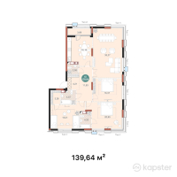 ЖК Mangilik Park — 4-ком 139.6 м² (от 58,648,800 тг)