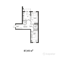 ЖК Centrium — 2-ком 87.5 м² (от 71,709,000 тг)