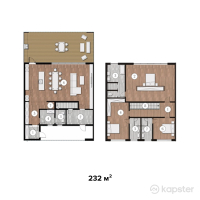 ЖК Country Club — 5-ком 232 м² (от 143,840,000 тг)