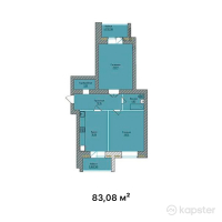 ЖК Tumar Deluxe — 2-ком 83.1 м² (от 42,786,200 тг)