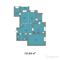 ЖК Tumar Deluxe — 3-ком 131.8 м² (от 67,897,600 тг)