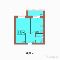 ЖК Comfort Tandau — 1-ком 39.8 м² (от 14,718,600 тг)