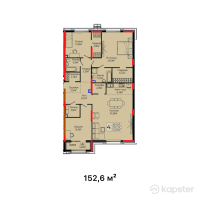 ЖК Tumar Exclusive — 4-ком 152.6 м² (от 99,953,000 тг)