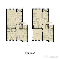 Апартамент отель Caspian Deluxe — 5-ком 273.1 м² (от 150,227,000 тг)