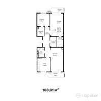 ЖК Latifa — 3-ком 103 м² (от 54,080,250 тг)