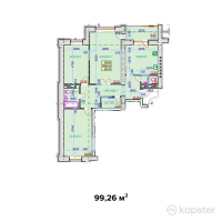 ЖК Австрийский — 3-ком 99.3 м² (от 38,711,400 тг)