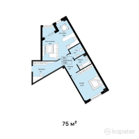 ЖК Мирадж — 2-ком 75 м² (от 30,000,000 тг)