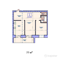 ЖК по ул. Глинки — 2-ком 77 м² (null)