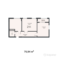 ЖК Diana — 2-ком 75.9 м² (от 21,642,900 тг)