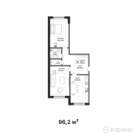 ЖК Asyl Park — 2-ком 96.2 м² (от 36,556,000 тг)